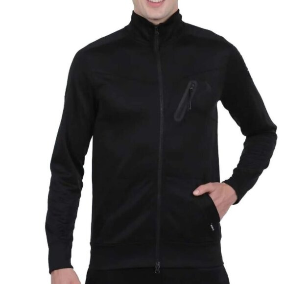 SPYDER Active Full-Zip Jacket Size L Black Moisture Wicking Zip Pocket ProWB EUC - Picture 1 of 13
